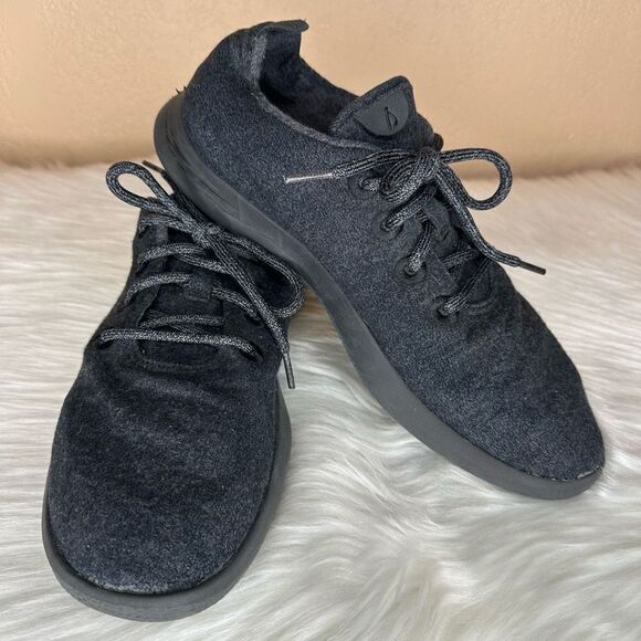 Allbirds Mens Wool Runners Sneaker Size 11 In Charcoal Grey and Black main image 4